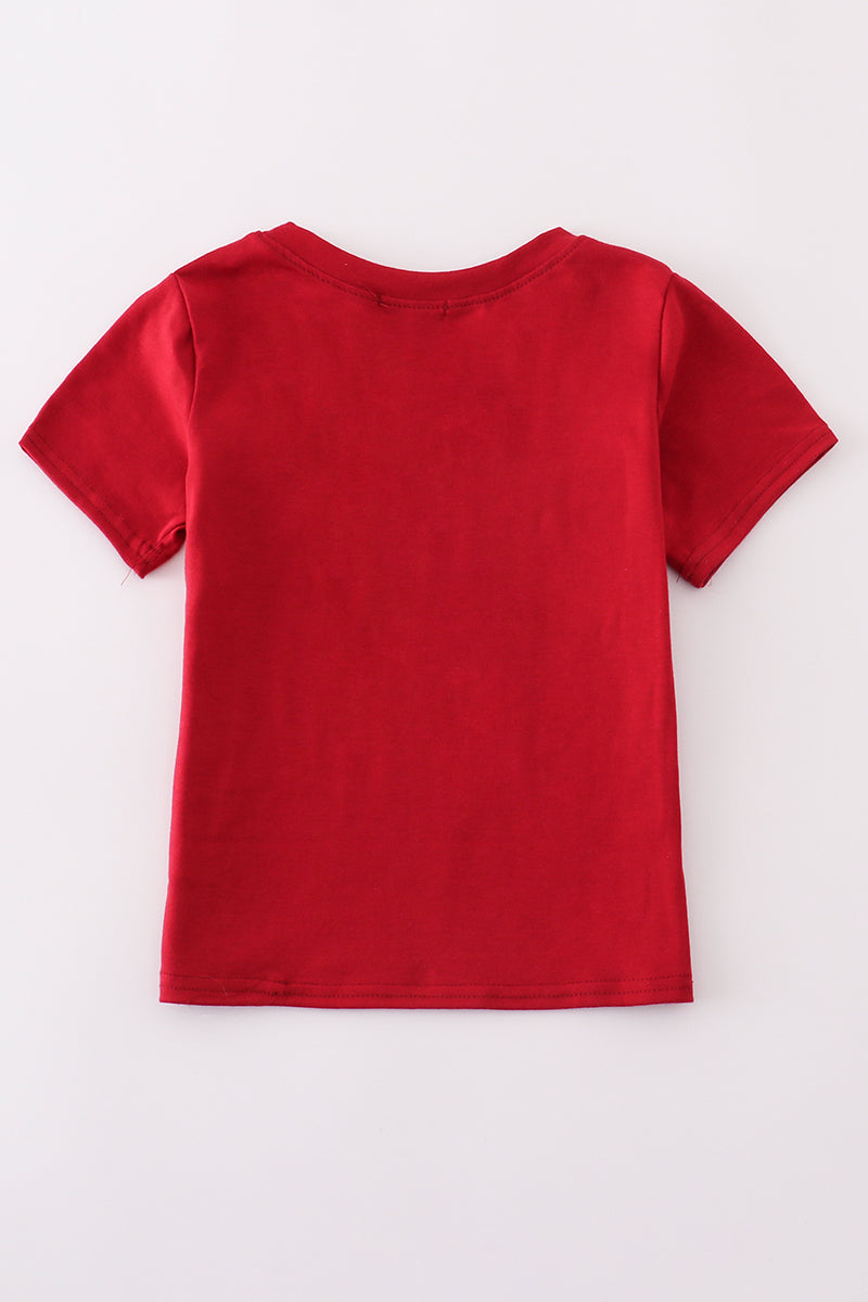 Boys Alabama Elephant French Knot Top