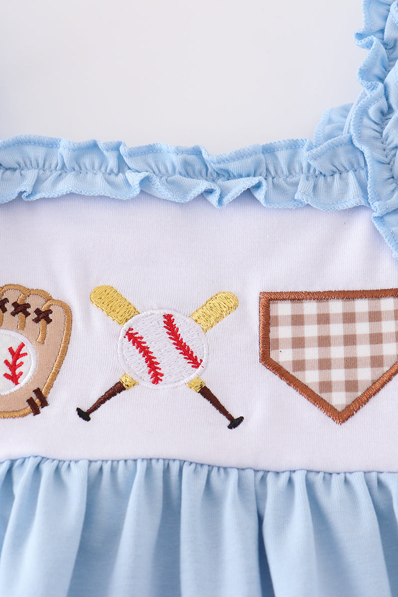 Girls Appliquéd Baseball Set