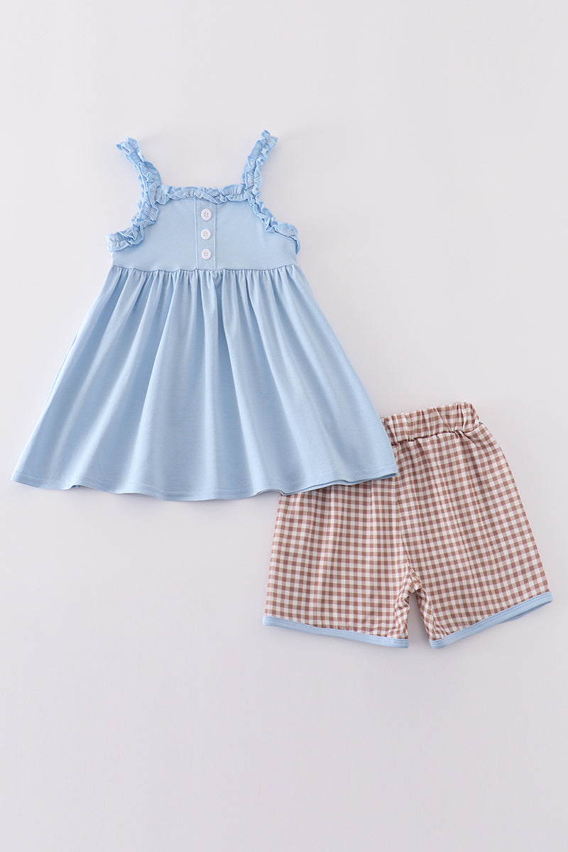 Girls Appliquéd Baseball Set