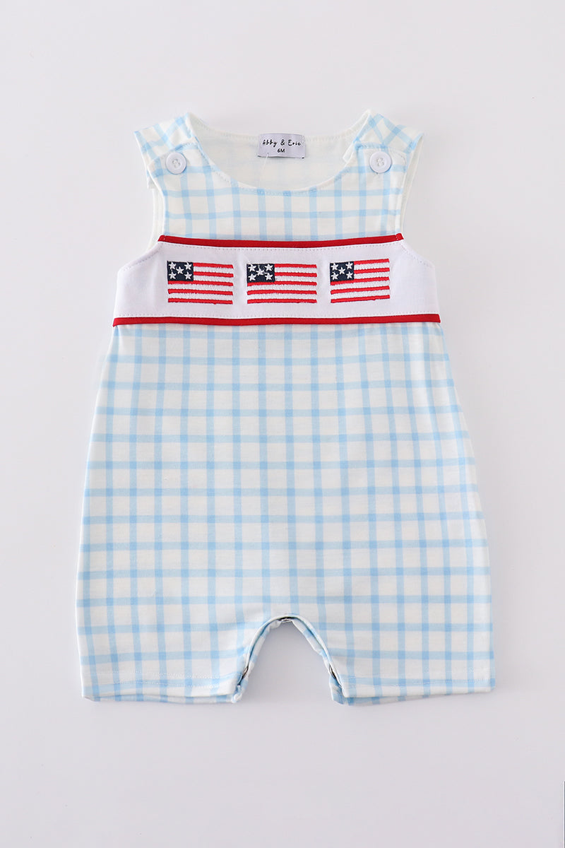 Boys American Flag Romper