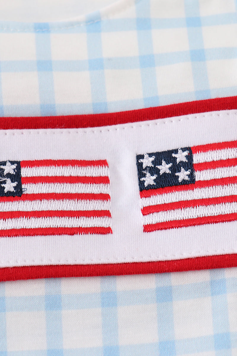Boys American Flag Romper