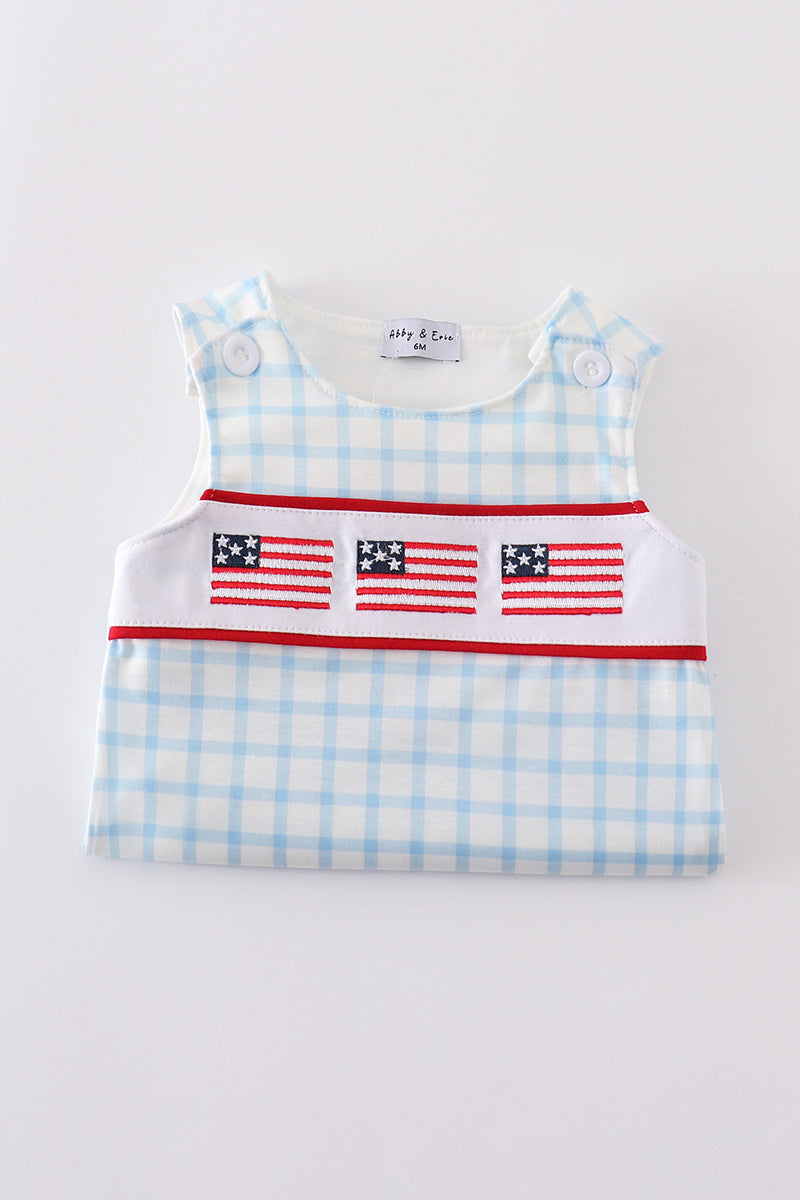 Boys American Flag Romper