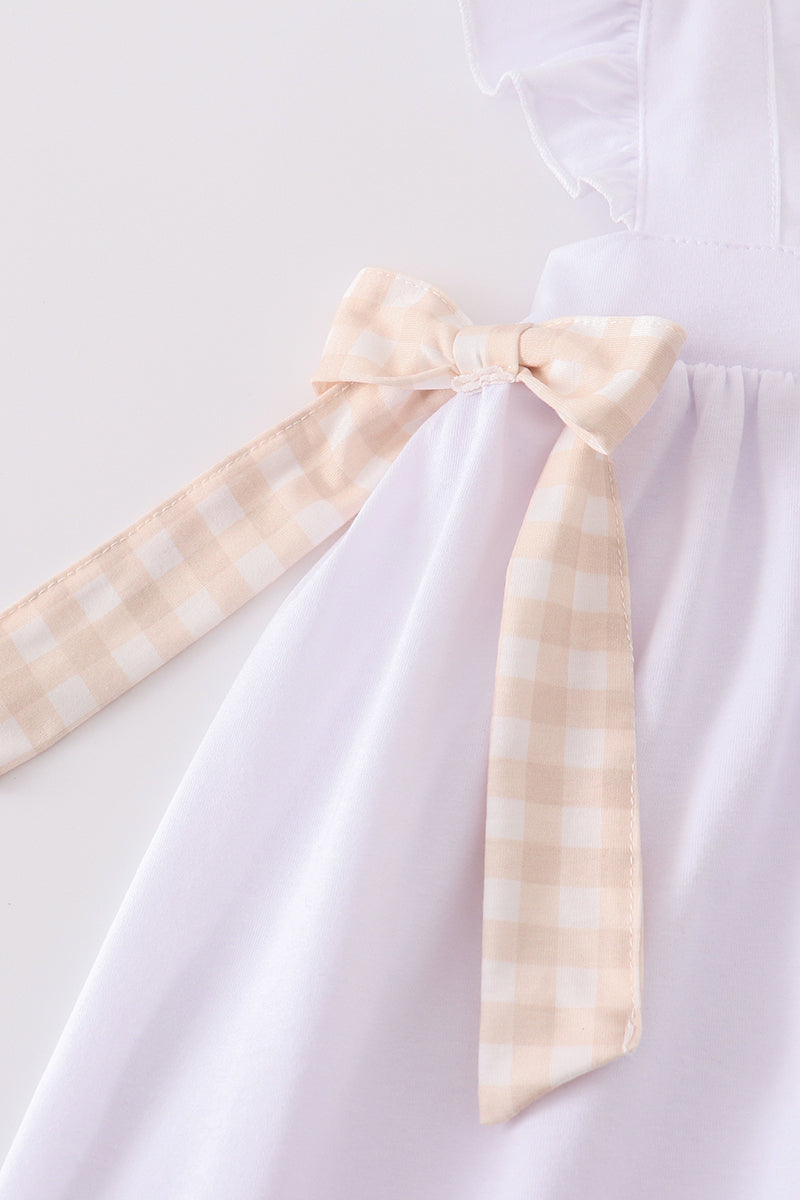 Girls Easter Cross Embroidered Dress