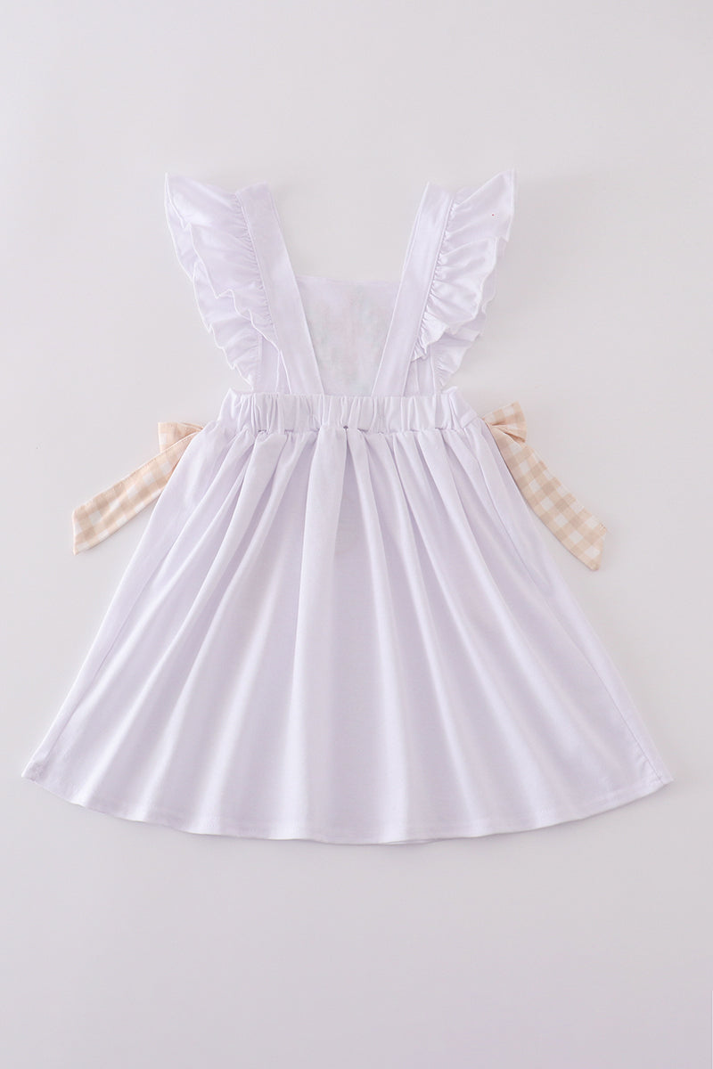 Girls Easter Cross Embroidered Dress