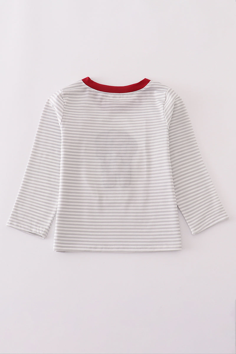 Boys Alabama French Knot Elephant Long-Sleeved Shirt