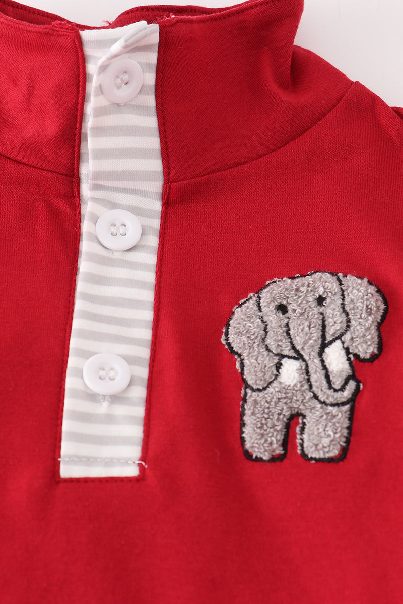 Boys Alabama Elephant French Knot Top Pants Set