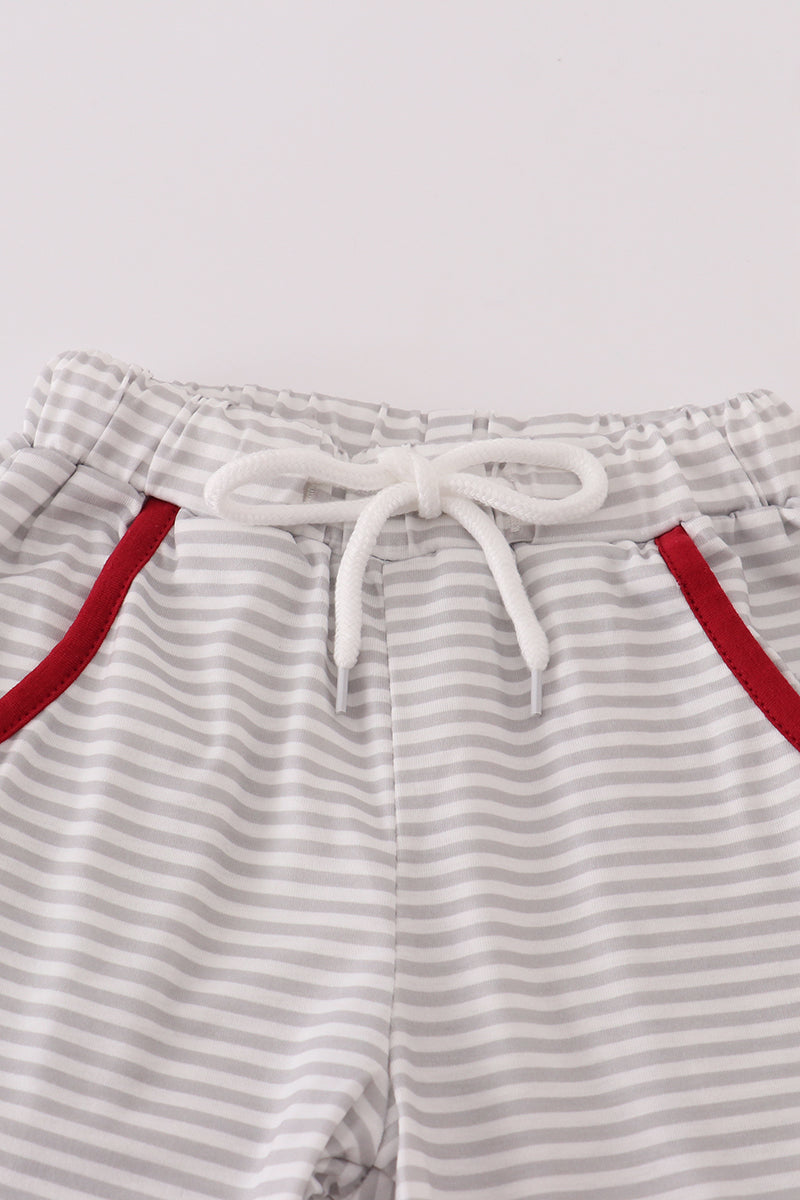 Boys Alabama Elephant French Knot Top Pants Set
