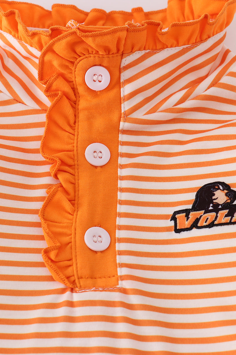Girls Tennessee Appliqué Ruffle Pants Set
