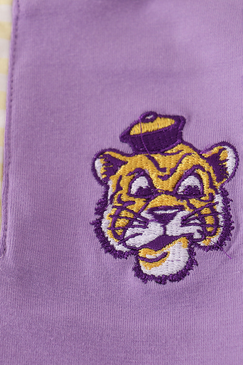 Boys Heritage LSU Tiger Embroidered Pants Set
