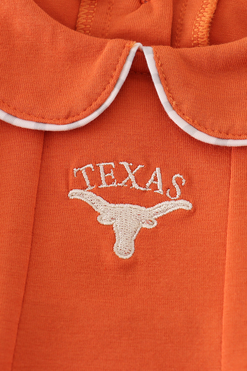 Girls Texas Longhorns Embroidered Bubble