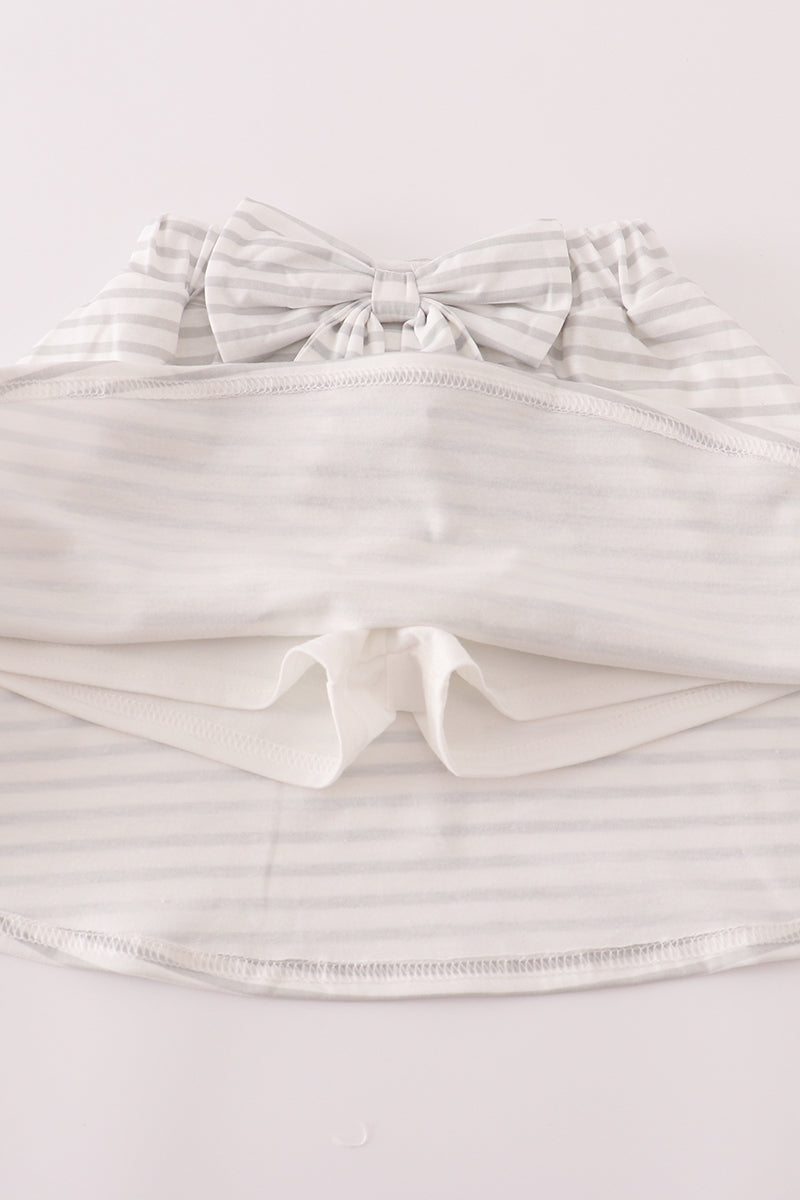 Girls Texas Longhorns Embroidered Bow Skorts Set