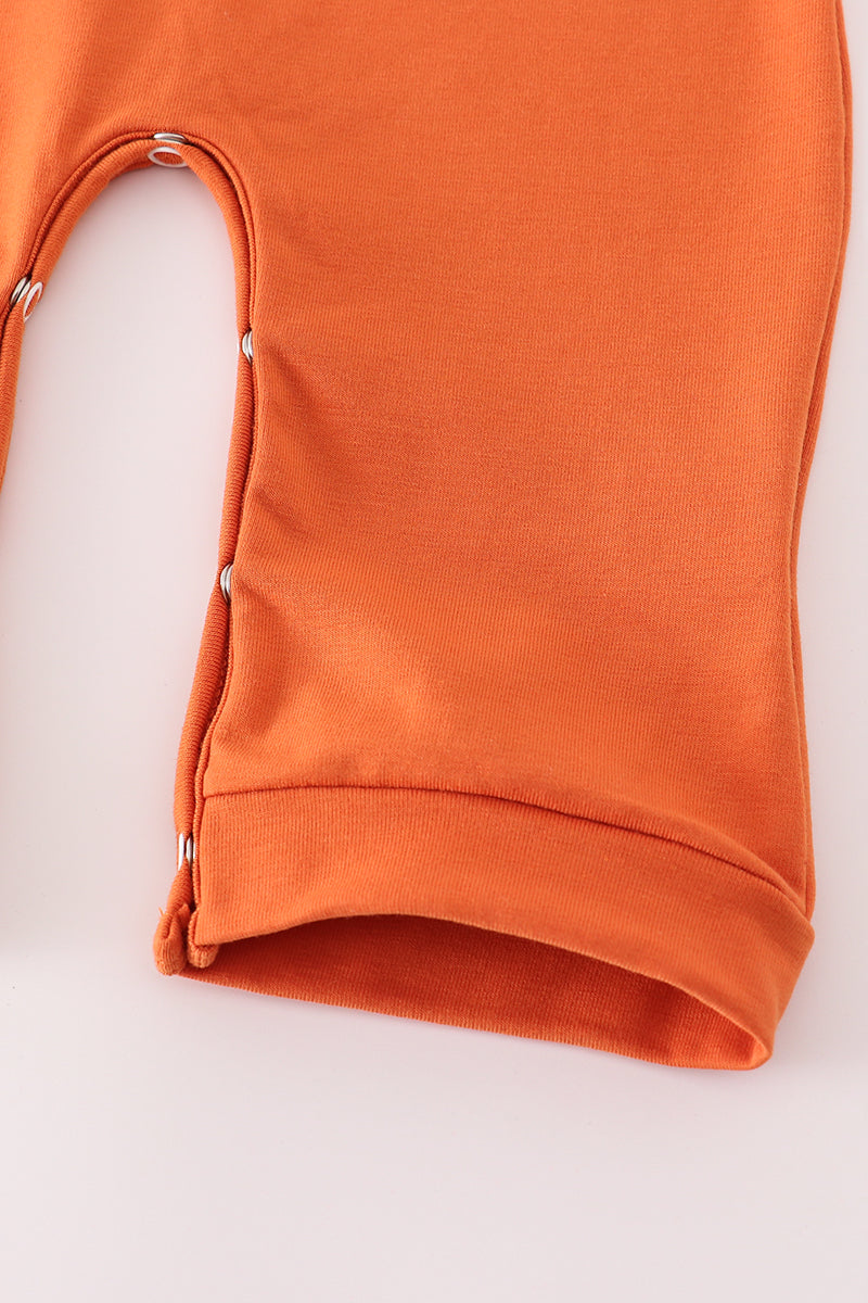 Boys Texas Longhorns Embroidered Romper