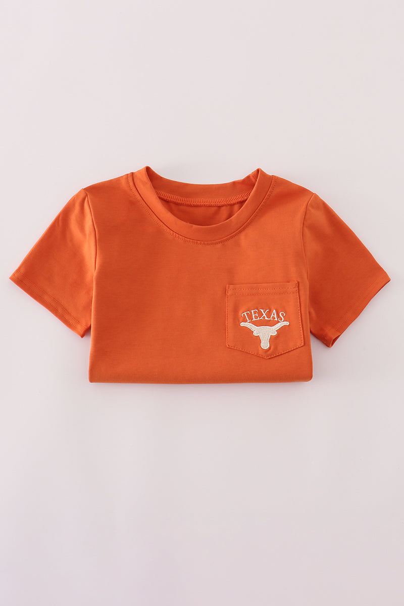 Boys Texas Longhorns Embroidered Tee