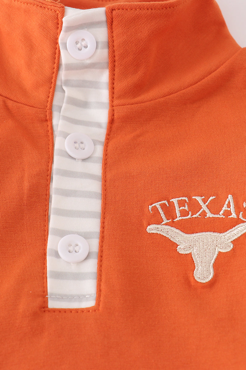 Boys Texas Longhorns Embroidered Pants Set
