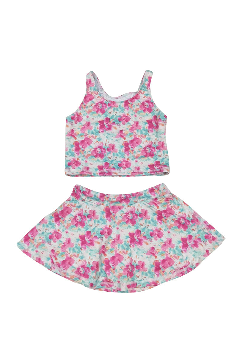 Girls Blossom Breeze Print 2pc Swimsuit
