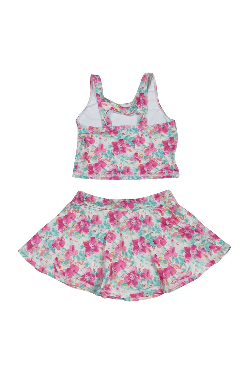 Girls Blossom Breeze Print 2pc Swimsuit