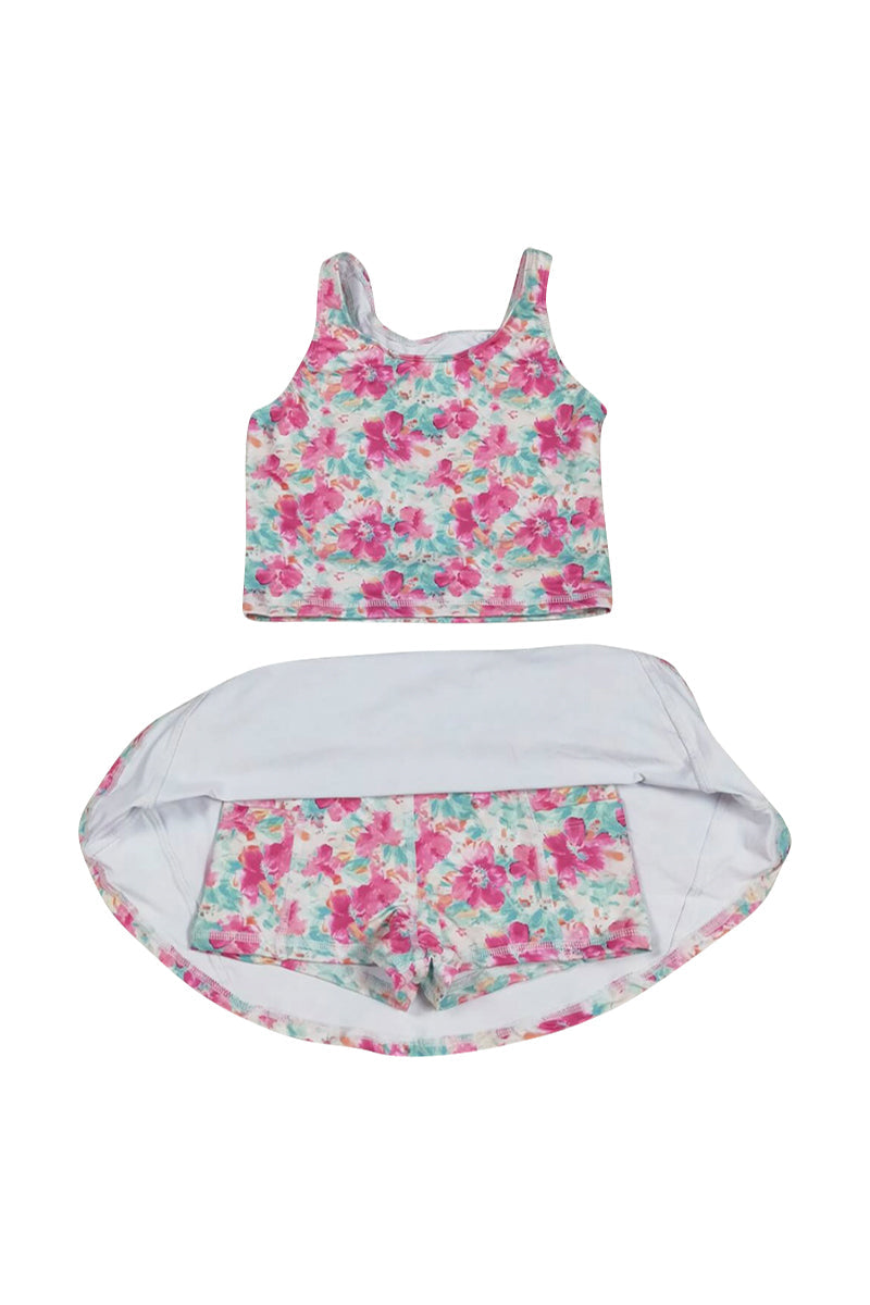 Girls Blossom Breeze Print 2pc Swimsuit