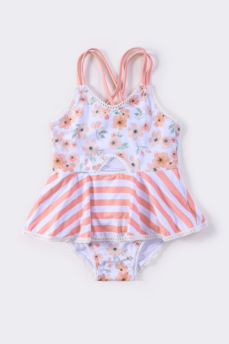 Girls Petal Whisper One-Piece Swimsuit