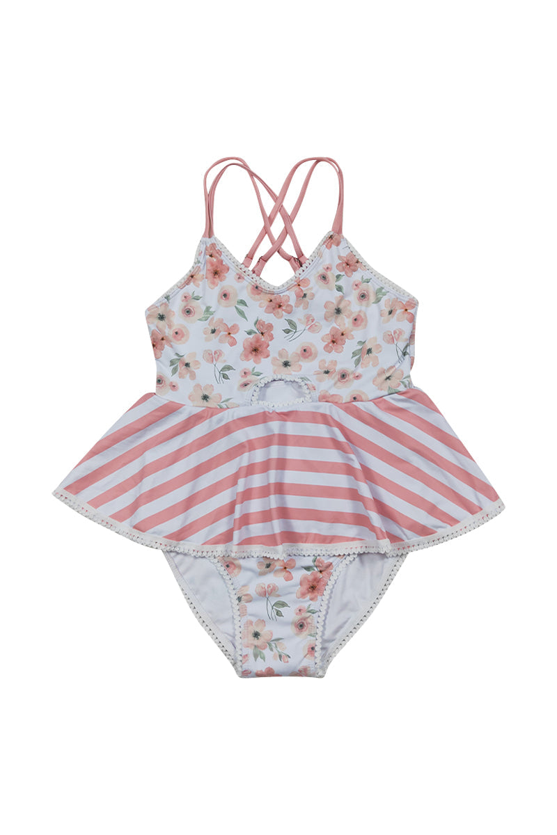Girls Petal Whisper One-Piece Swimsuit