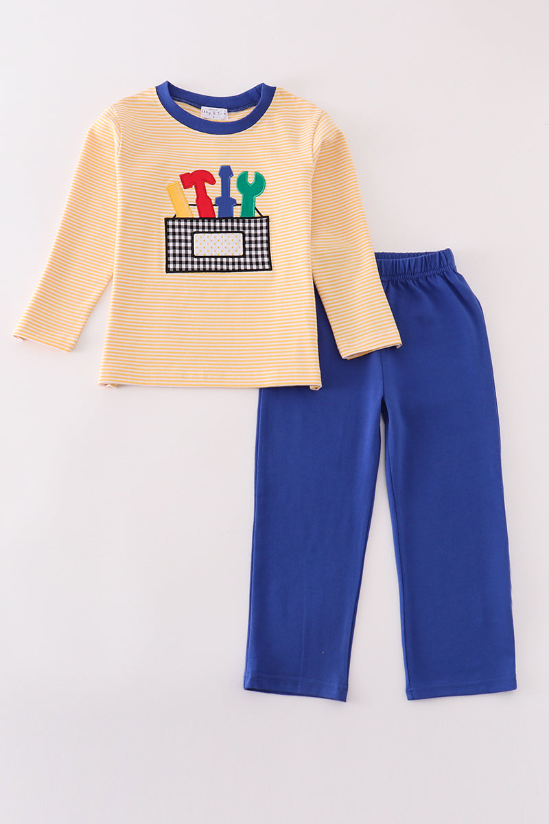 Boys Appliquéd Toolbox Set