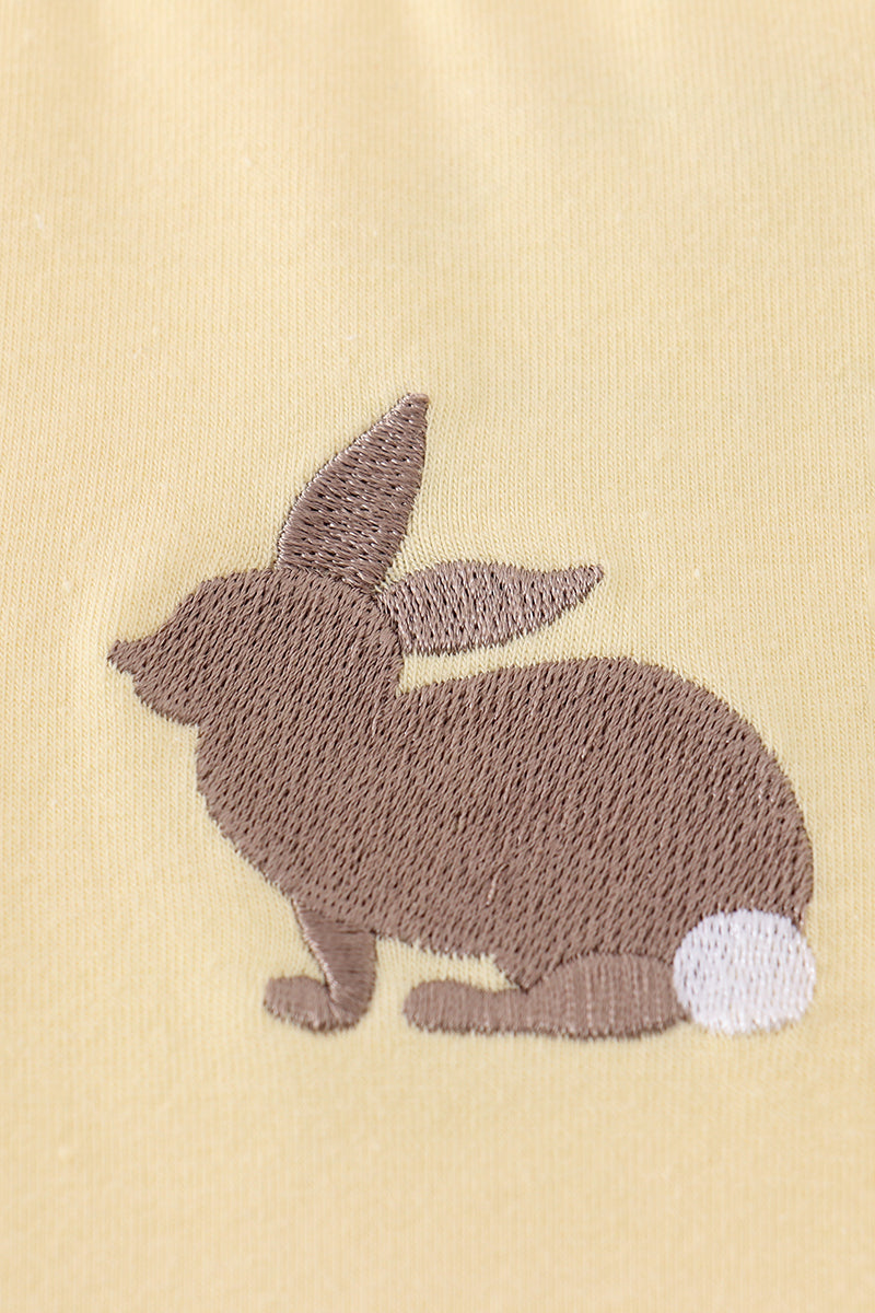Boys Yellow Embroidered Easter Shirt