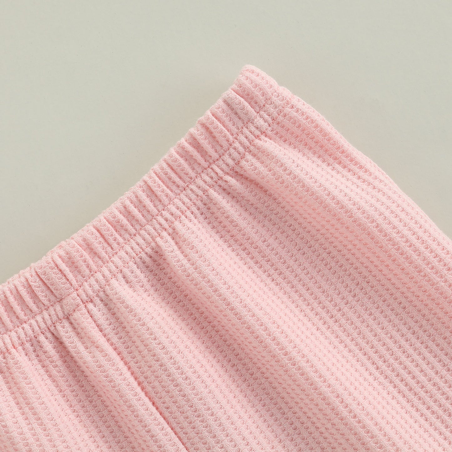 Girls Textured Flared High Waist Pants