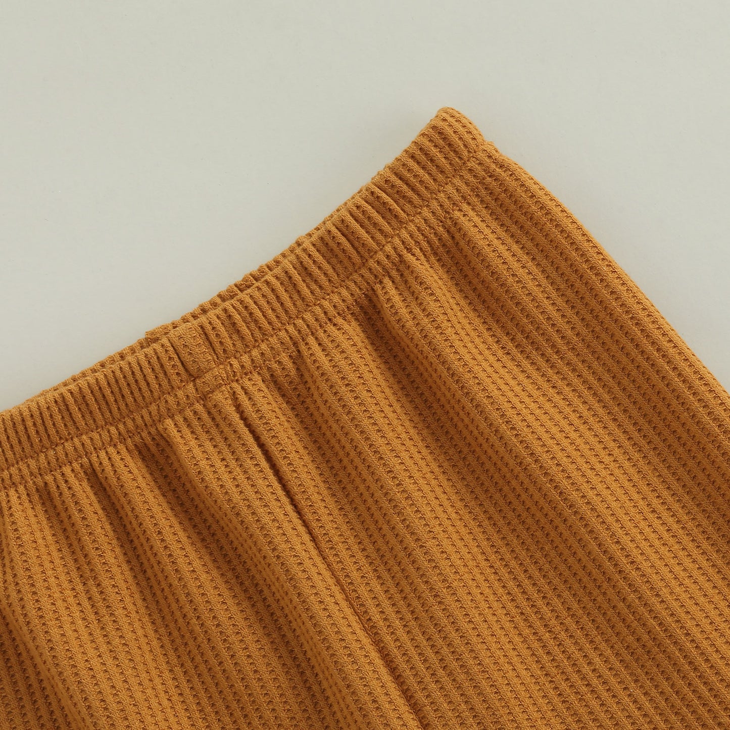 Girls Textured Flared High Waist Pants