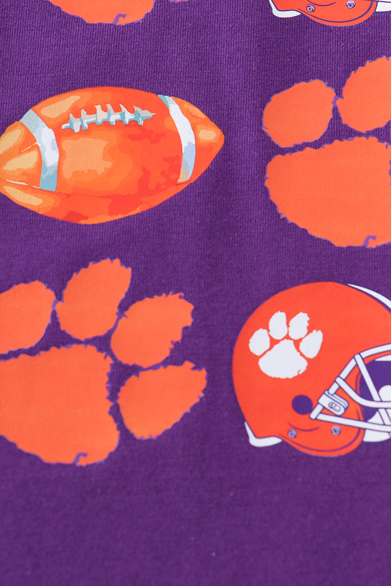 Boys Clemson Football Short Sleeved Tee
