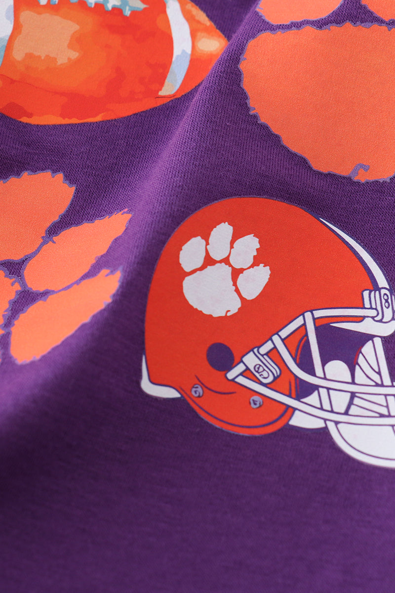 Boys Clemson Football Print Long Sleeved Shirt