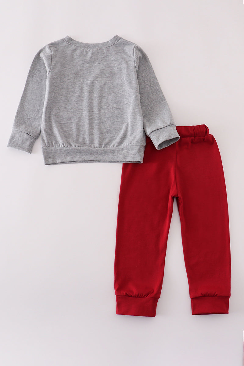 Boys Alabama Embroidered Pants Set