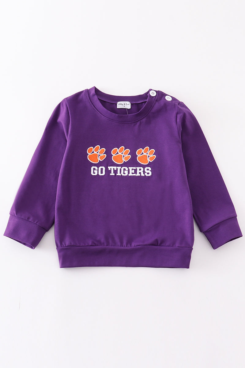 Boys Clemson Go Tigers Embroidered Top