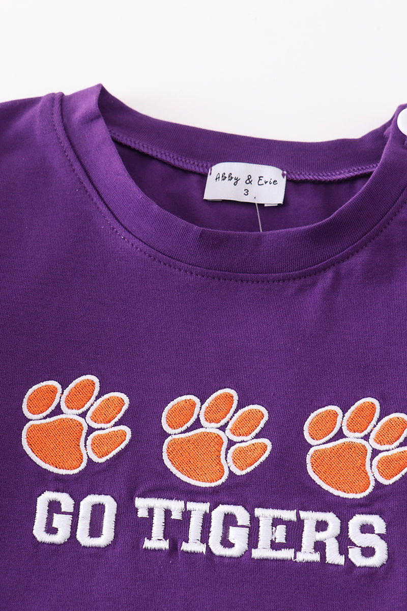 Boys Clemson Go Tigers Embroidered Top