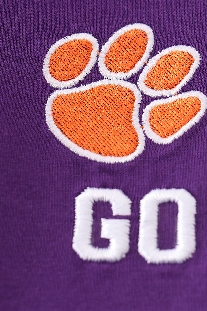 Boys Clemson Go Tigers Embroidered Top
