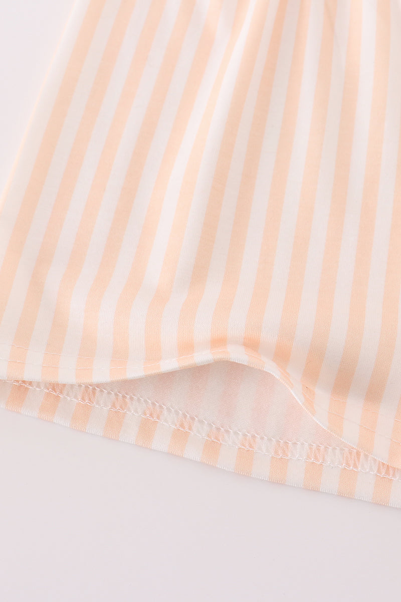 Boys Sage Stripe Polo Shorts Set