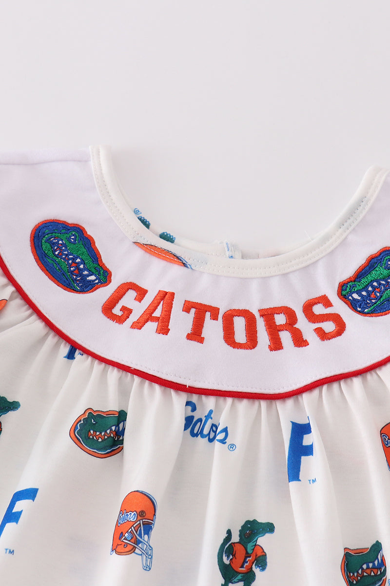 Girls Florida Gators Embroidered Set