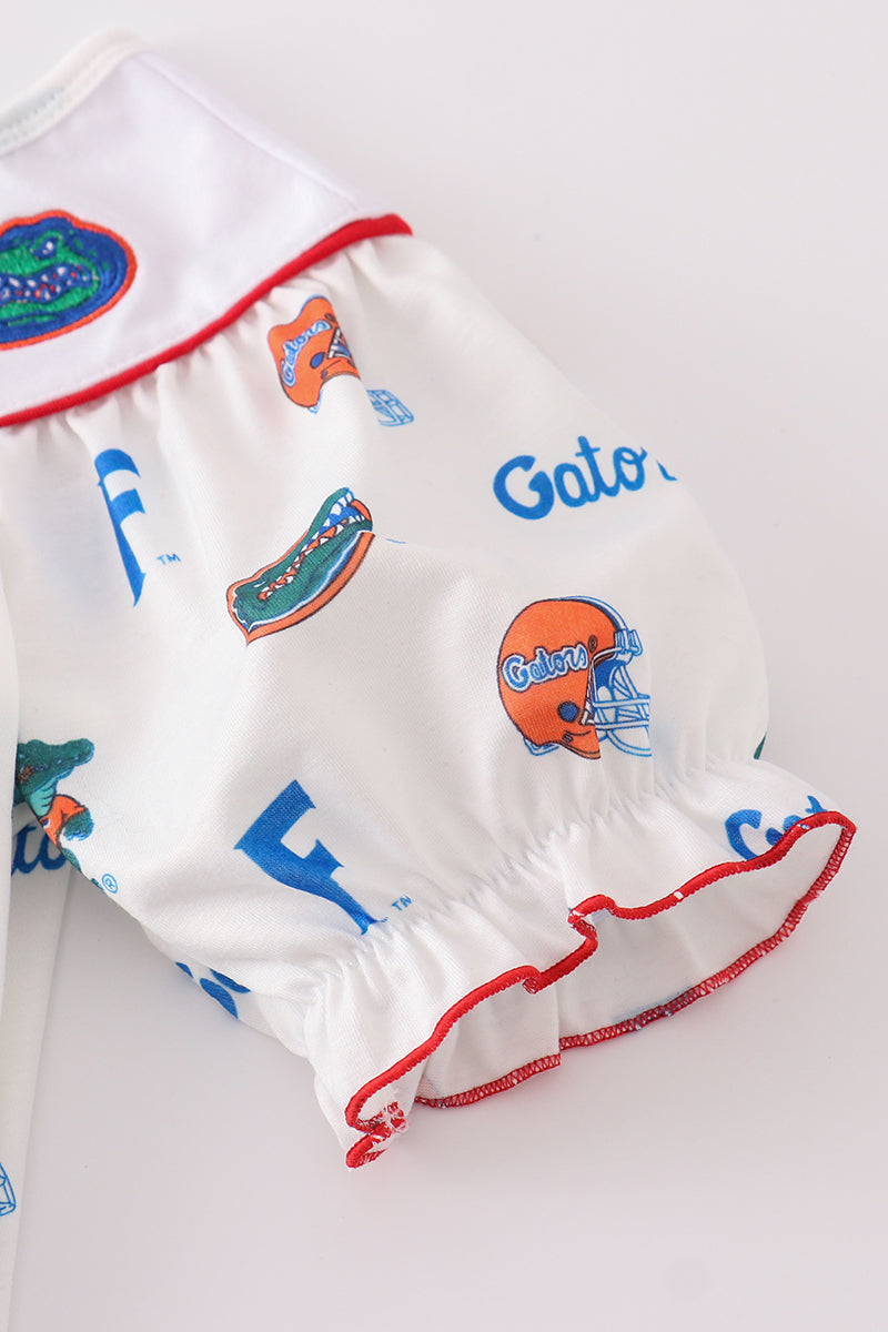 Girls Florida Gators Embroidered Set
