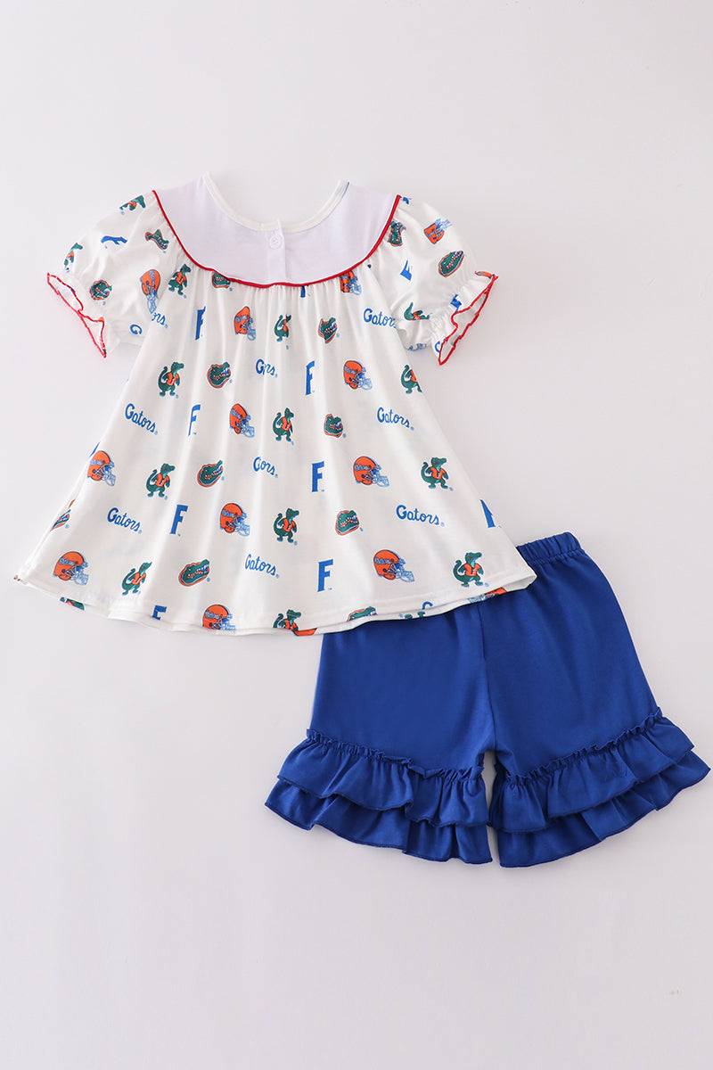 Girls Florida Gators Embroidered Set