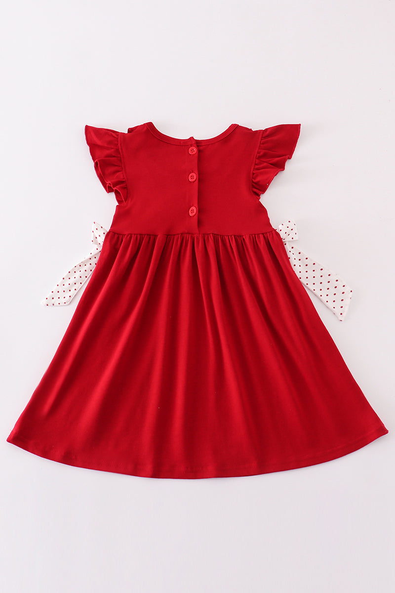 Girls Oklahoma Sooners Embroidered Dress