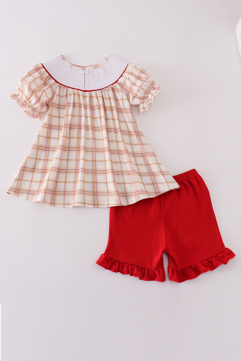Girls Smocked Farm Animal Set