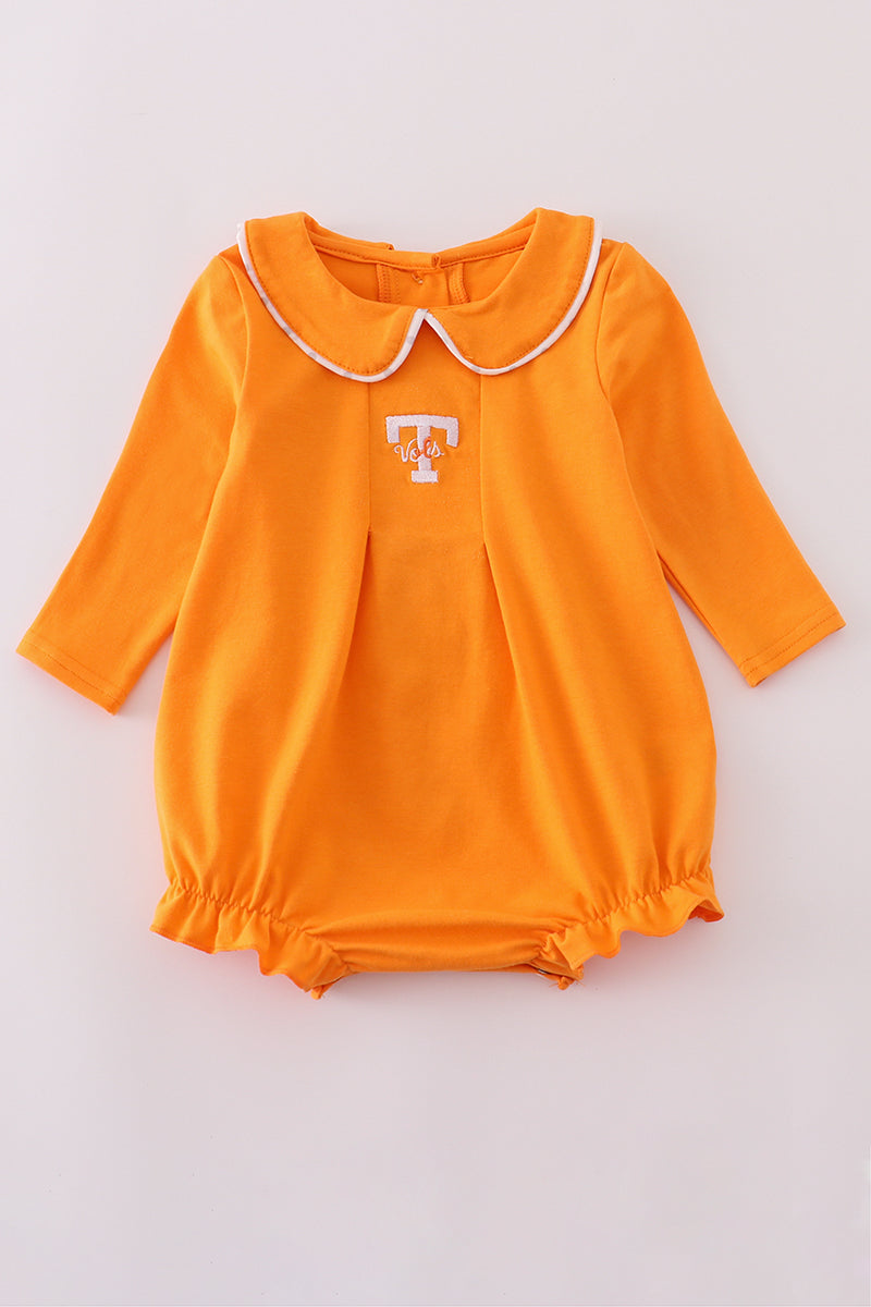Girls Orange Tennessee Vols Embroidered Bubble