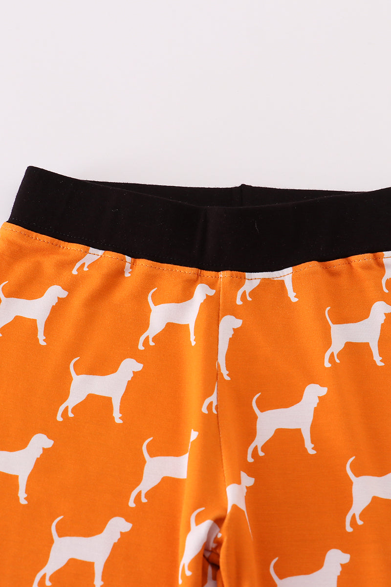Boys Orange Tennessee Bamboo Pajamas Set