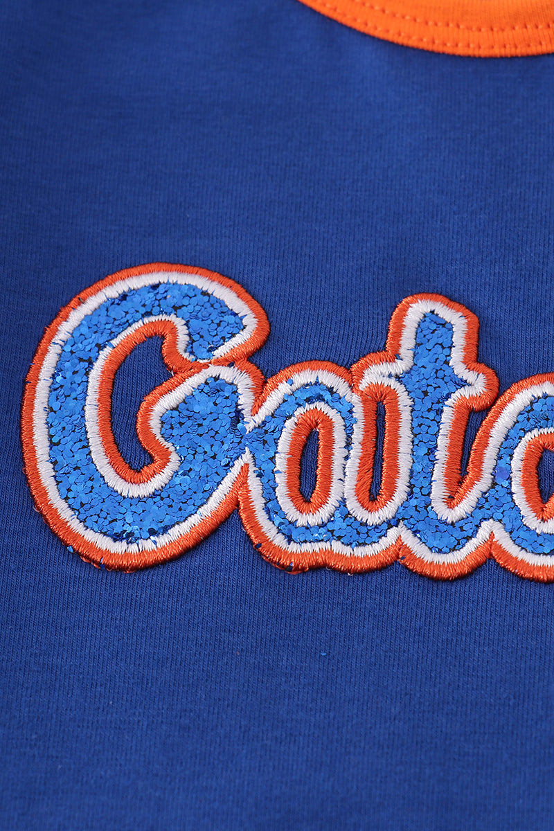 Girls Florida Gators Glitter Ruffle Romper