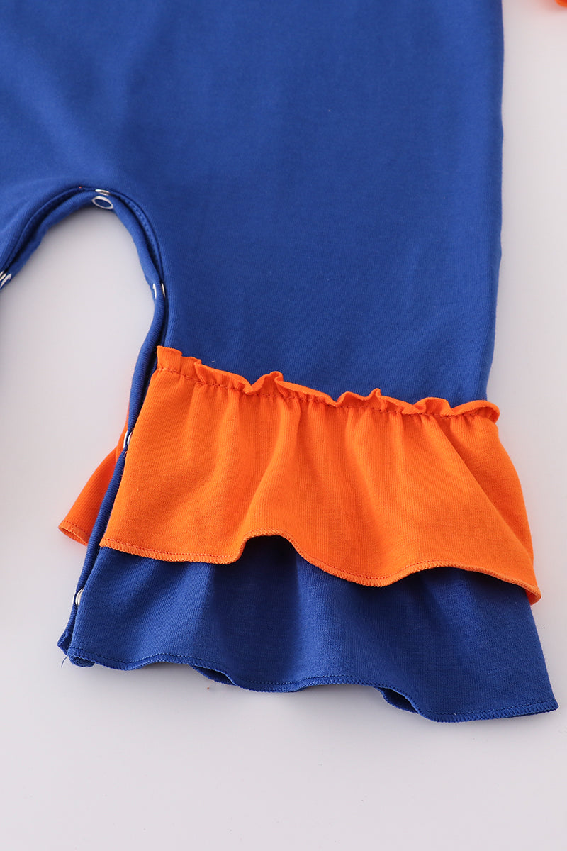 Girls Florida Gators Glitter Ruffle Romper