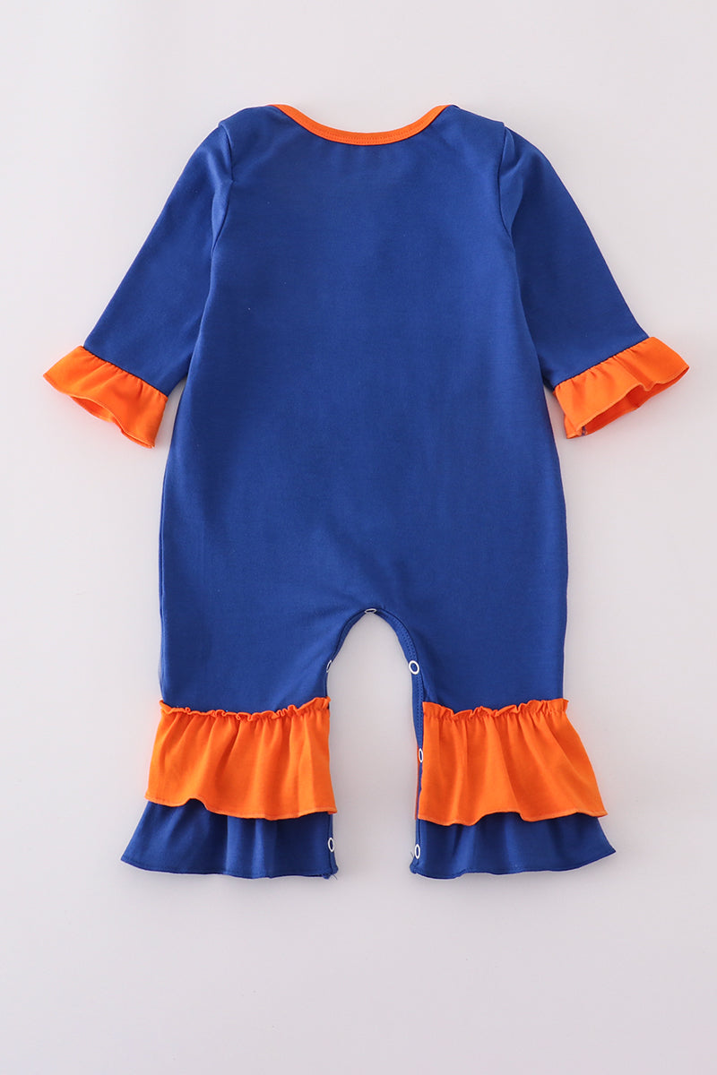 Girls Florida Gators Glitter Ruffle Romper
