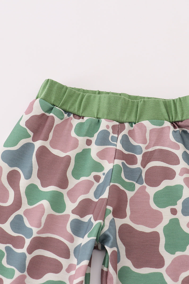 Boys Camouflage Print Pants Set