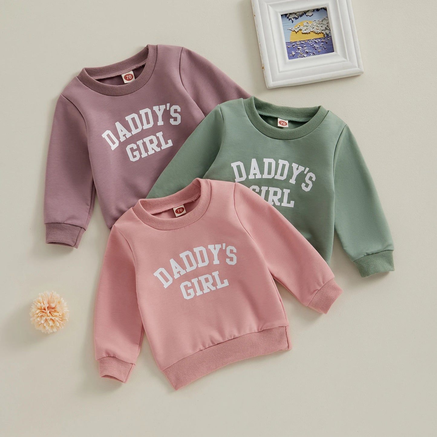 Girls Daddy's Girl Print Sweatshirt