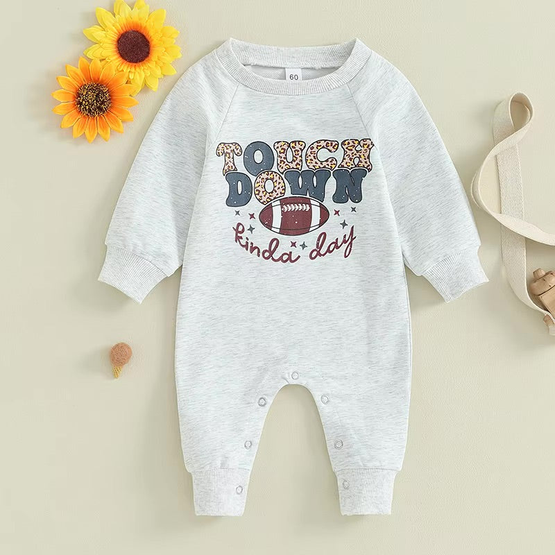 Girls Touchdown Kinda Day Romper Jumpsuit