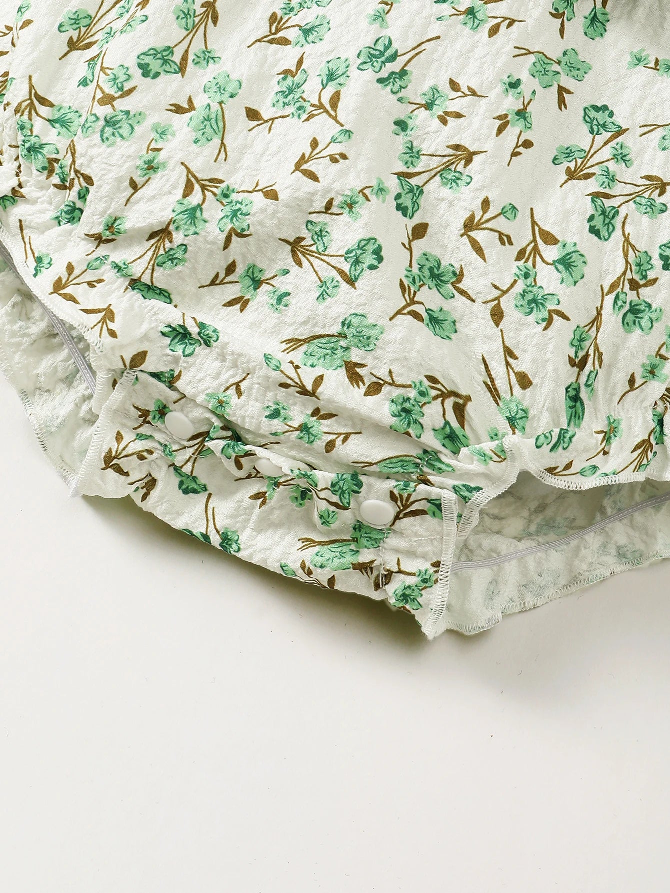 Girl Flower Ruffle Bubble | Bow