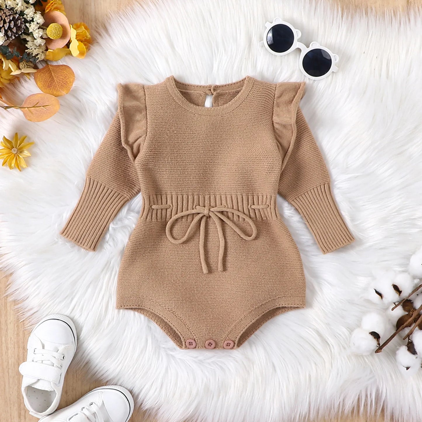 Girls Knitted Long Sleeve Bubble
