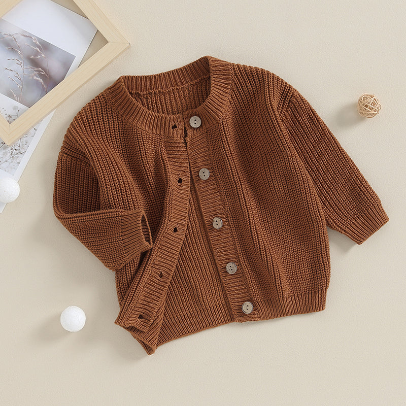 Buttoned Knit Sweater Cardigan, Unisex
